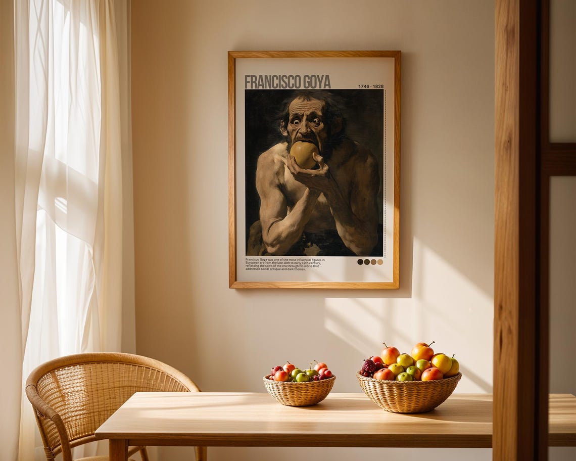 Francisco Goya Saturn Devouring His Son Classic Dark Art Poster - Image 2