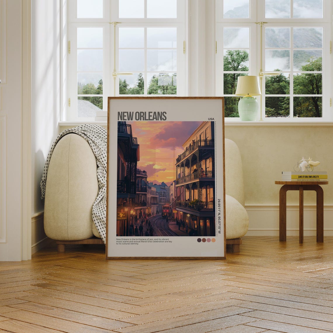 New Orleans Travel Poster New Orleans Poster Print New Orleans Custom Travel Poster Personalized Travel Poster Birthday Gifts - Image 6