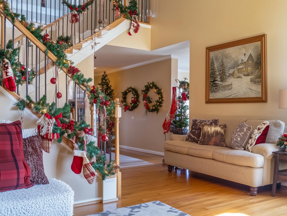 Enchanted Winter Cottage Wonderland Art Print - Image 2