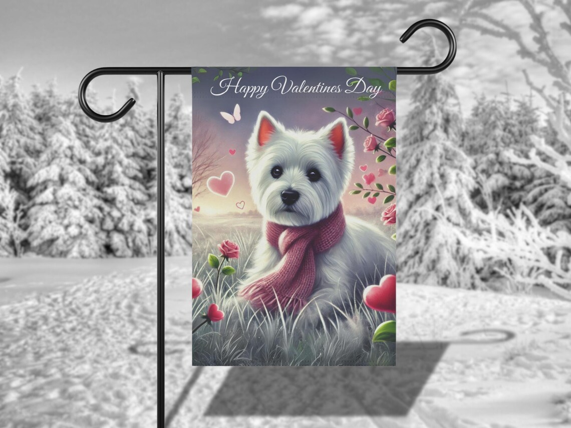 Westie Valentines Day Gift For Mom, Art Print