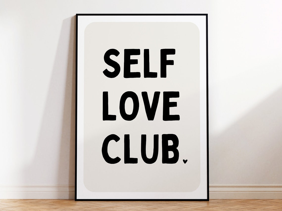 Self Love Club Print Poster Instant Playing Card Poster - Image 2