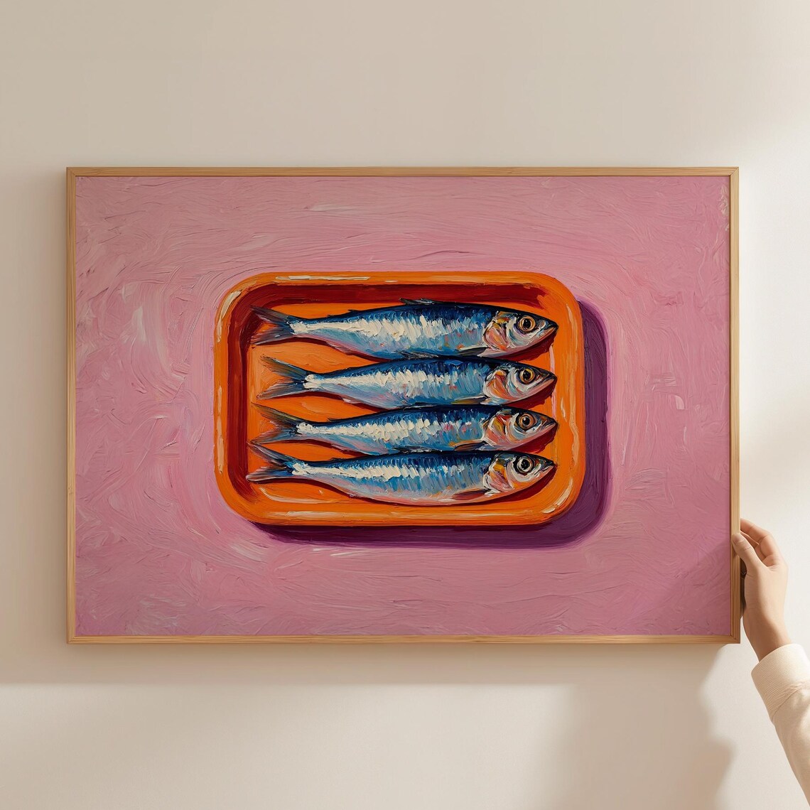 Sardine Tin Kitchen Wall Art Print, Portuguese Style