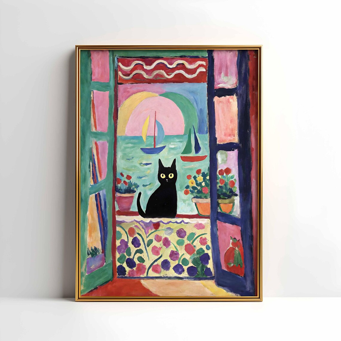 Henri Matisse Cat Print, Decorative Poster