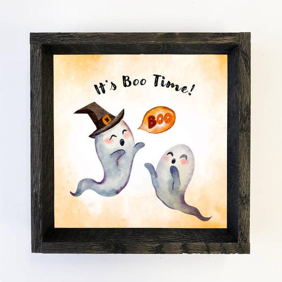 Its Boo Time Cute Art Halloween Wall