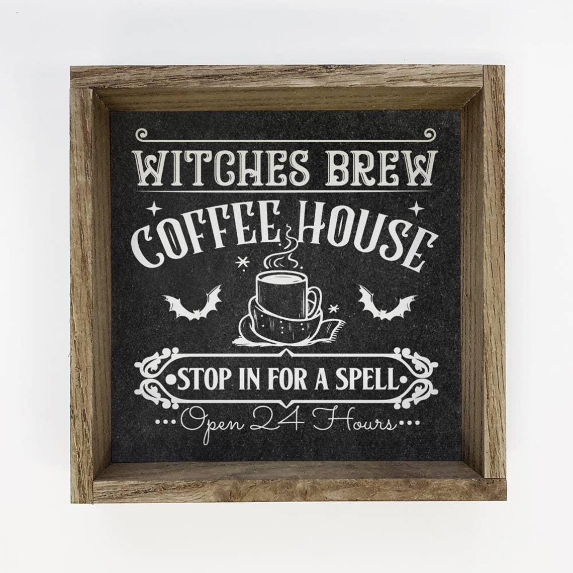 Witches Brew Coffee House Halloween Kitchen Art Print
