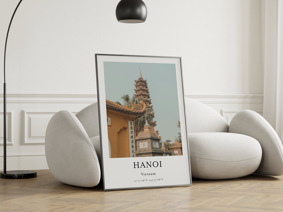 Vietnam Hanoi Travel Wall Art Print - Image 3