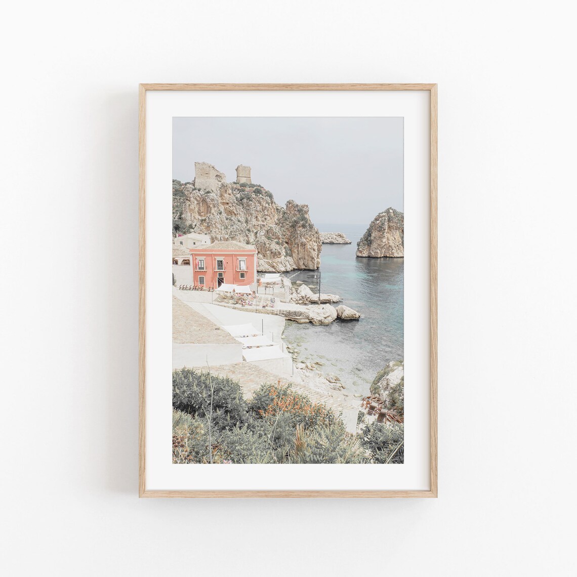 Sicily Italy City Print, Cityscape Travel Poster