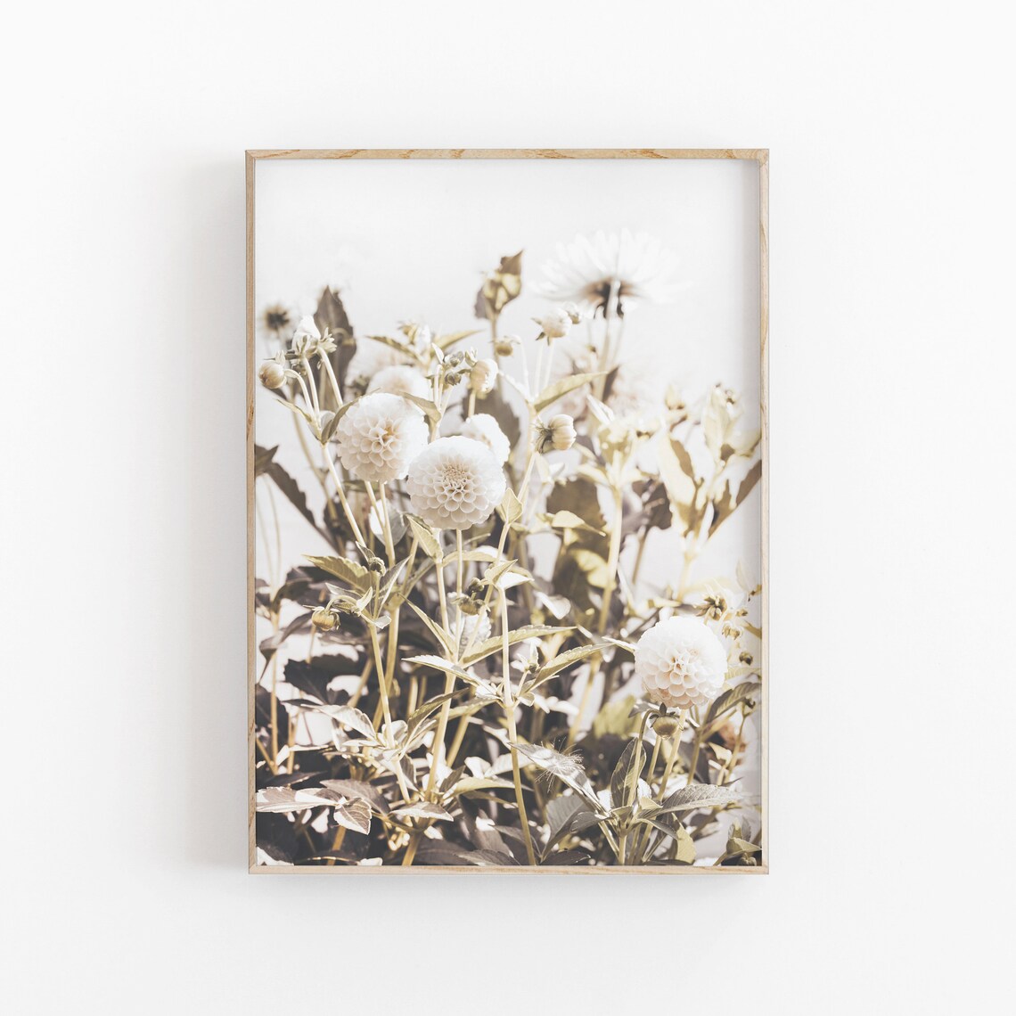 Botanical Wreath Art Print, Farmhouse Kitchen Herbs