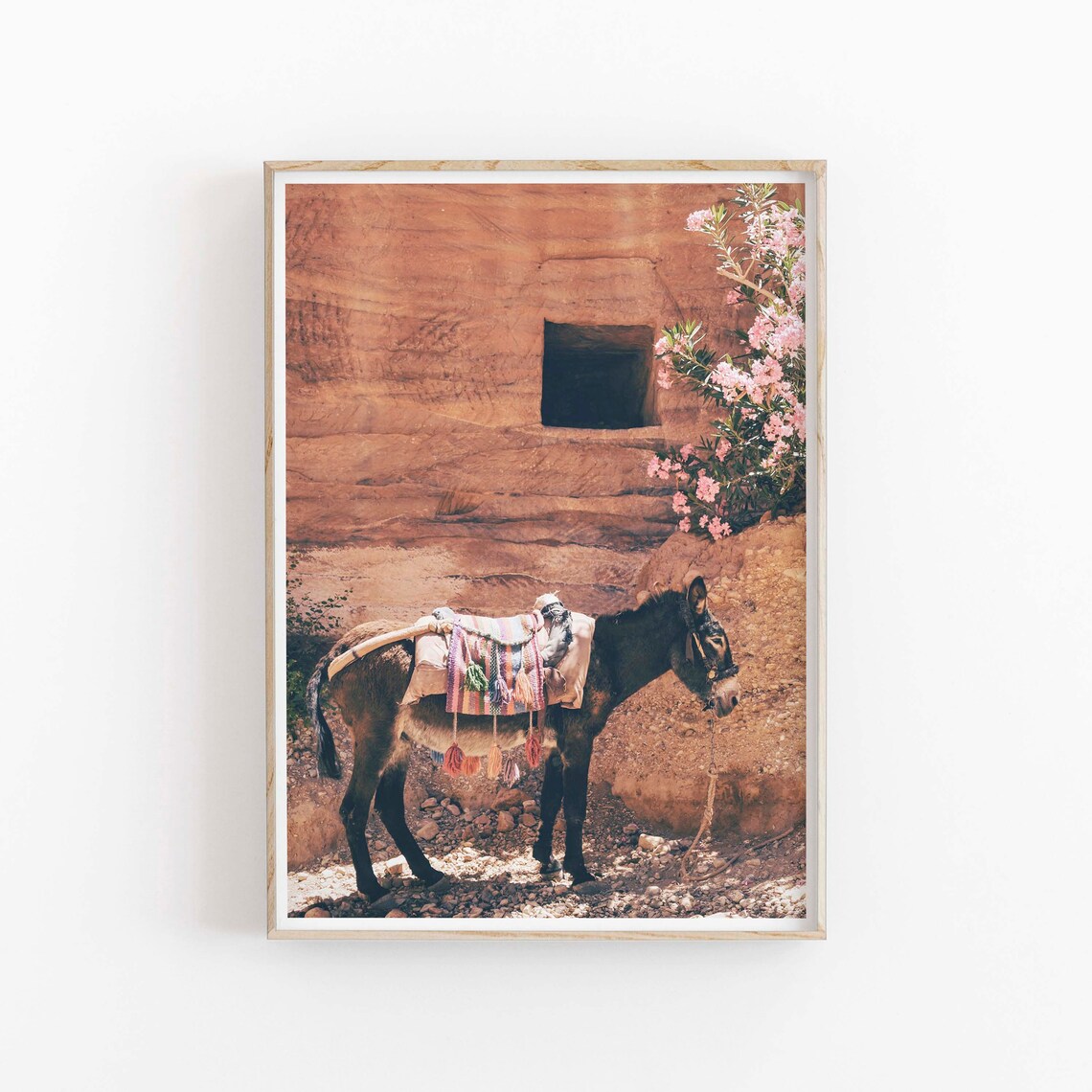 Donkey Bohemian Desert Animal Art Print, Safari Decor - Image 2