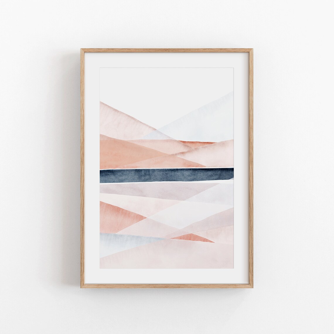 Watercolor Abstract Art, Modern Minimalist Poster Print