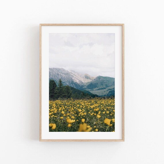 Mountain Print, Modern Minimalist Art Poster