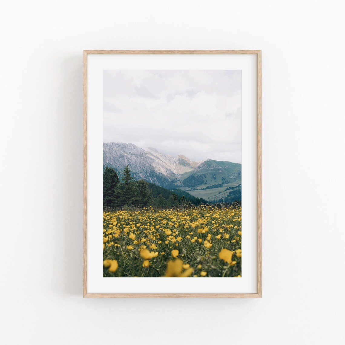 Mountain Print, Modern Minimalist Art Poster