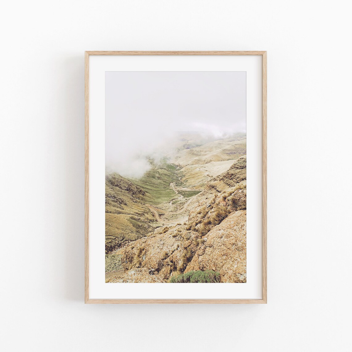South Africa Nature View Art Print, Boho Decor