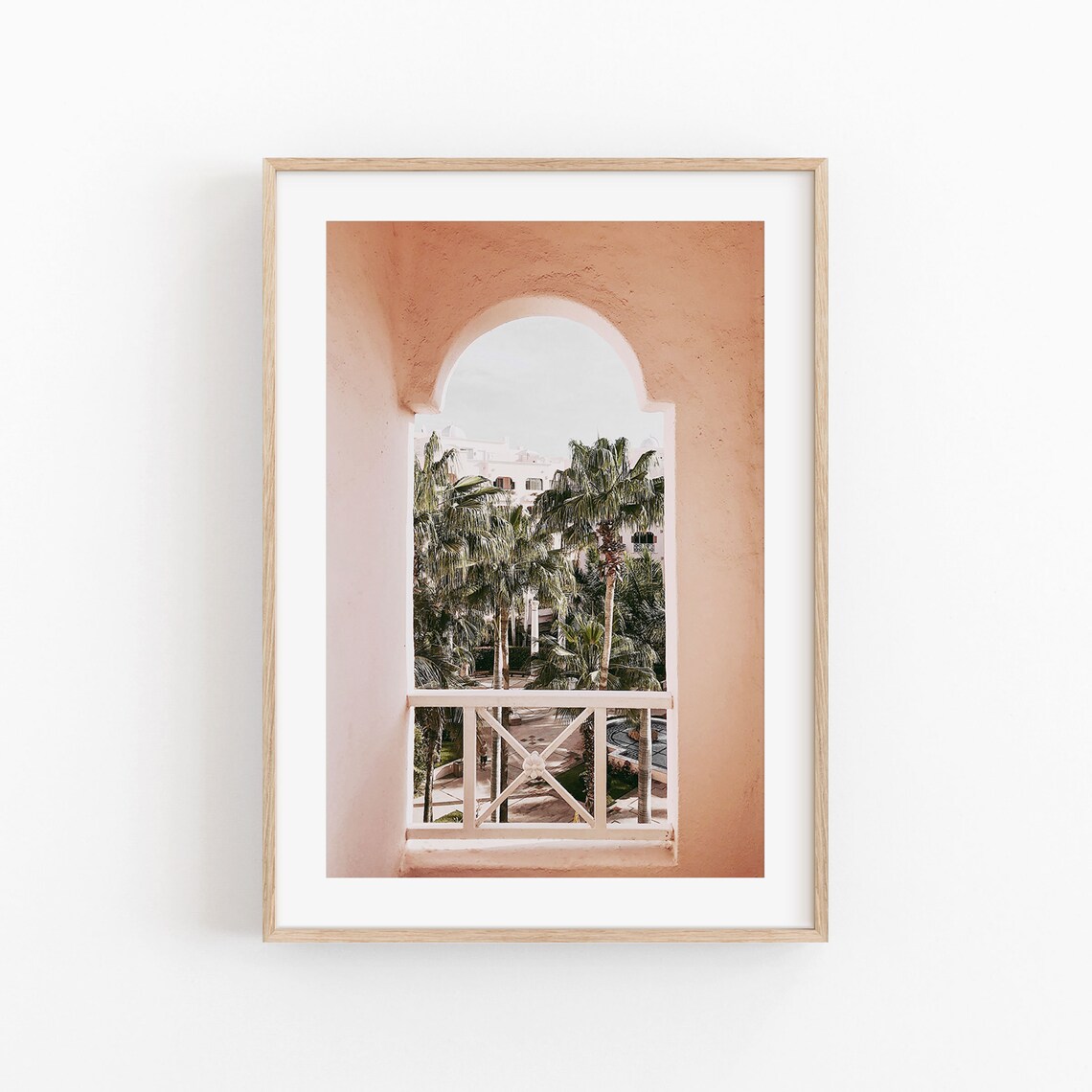 Greece Cityscape Travel Poster, Santorini View