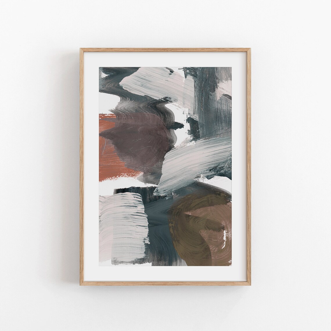 Abstract Neutral Art Print, Modern Wall Decor