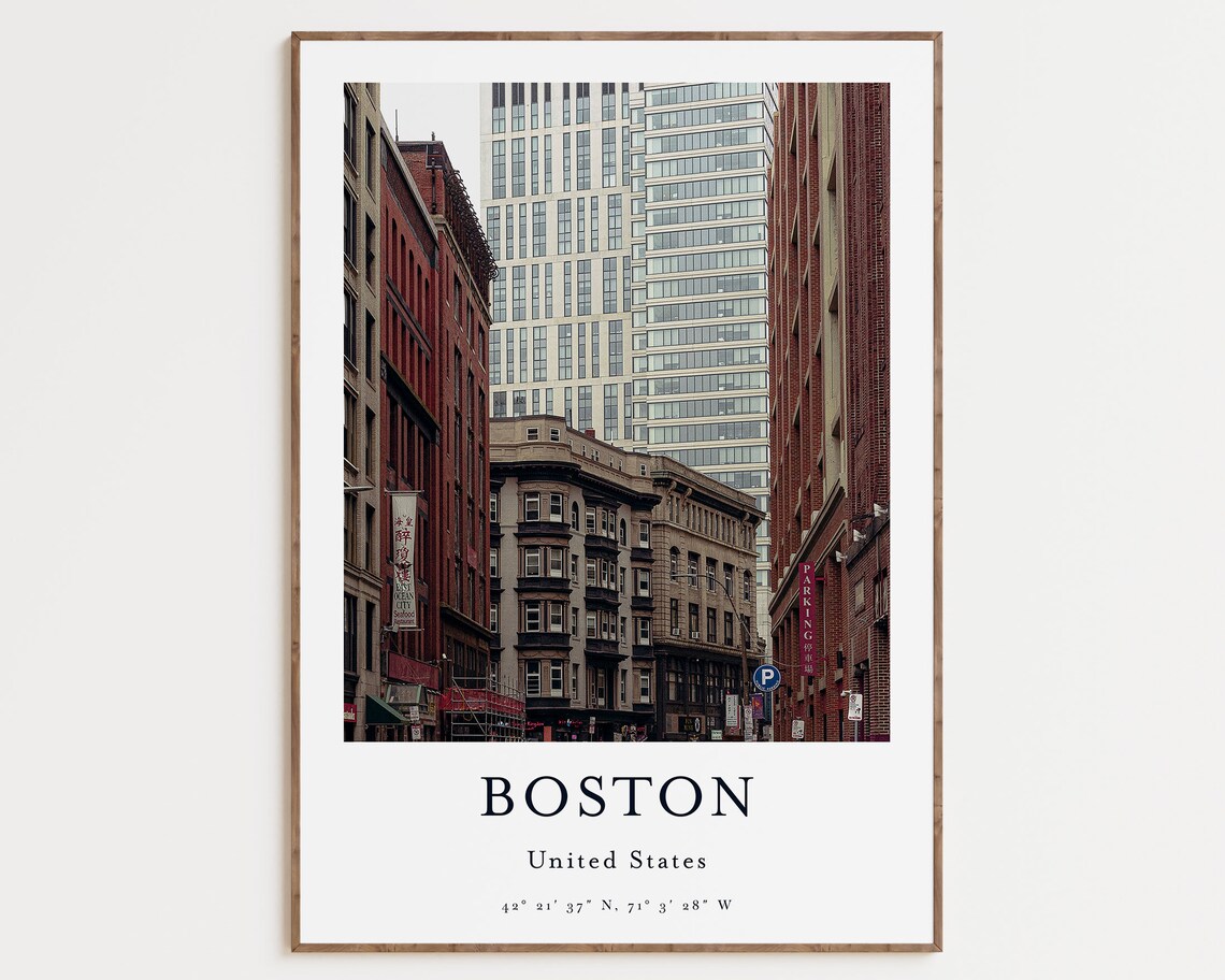 Boston Massachusetts Gallery Art Poster Print