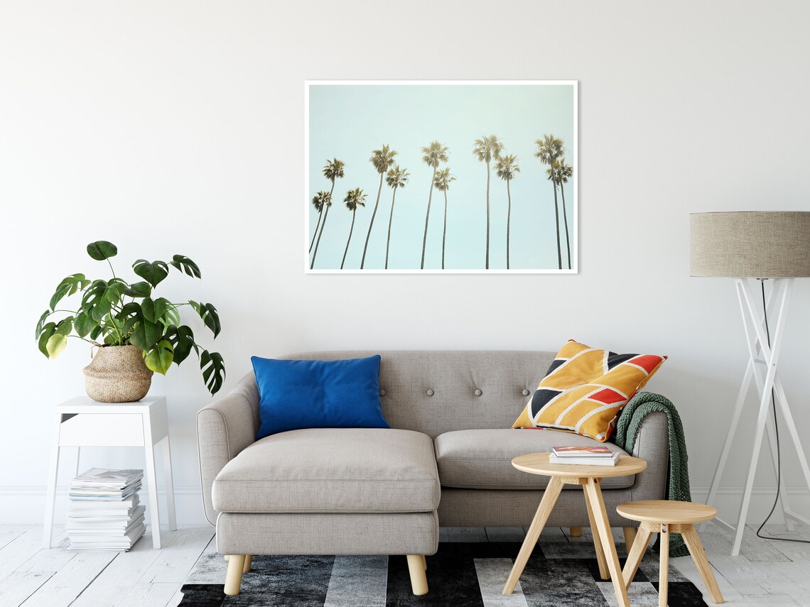 California Palm Tree Tropical Travel Poster