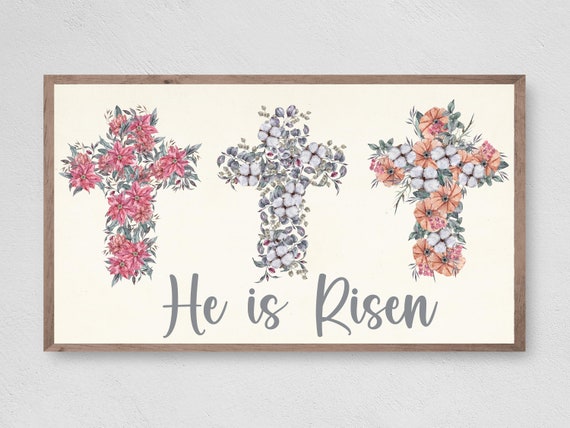 He Is Risen Easter Religious Spring Art Print