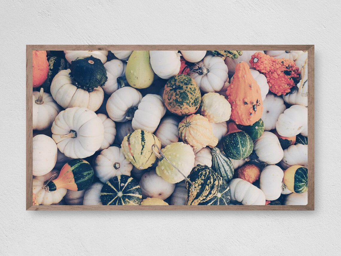 Gourd Pile Art Print, Instant Fall Pumpkin Theme