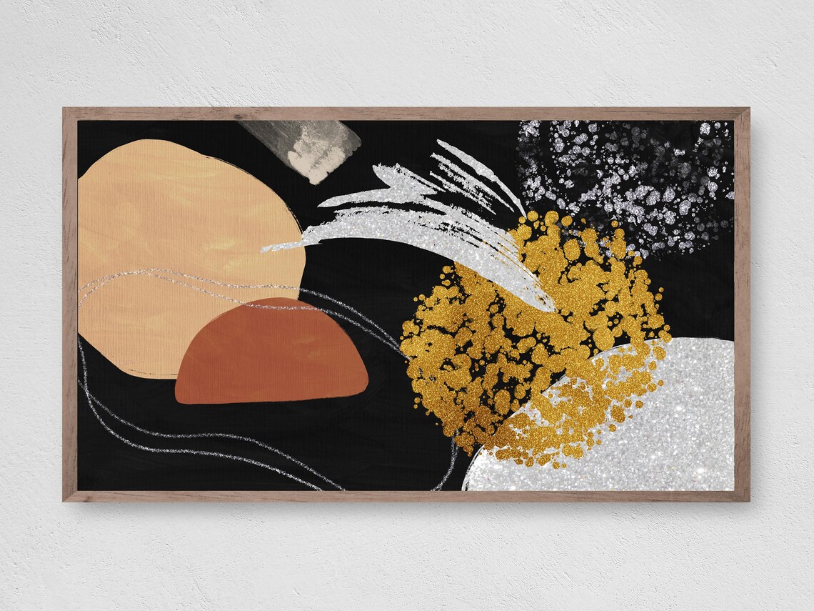 Glittering Definition Abstract Modern Art Print