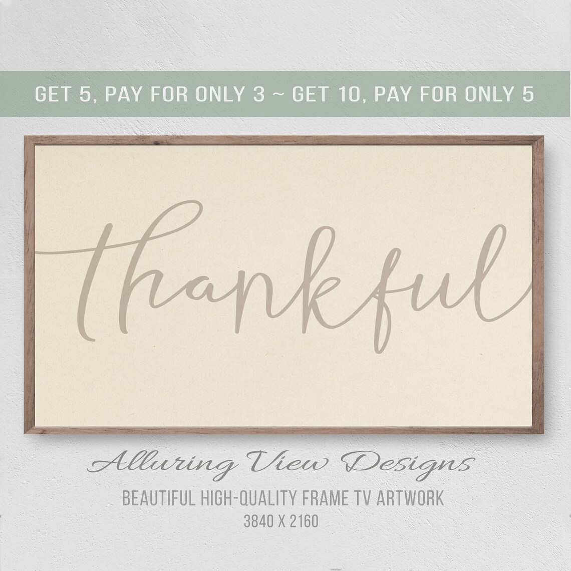 Thankful Thanksgiving Fall TV Art Poster