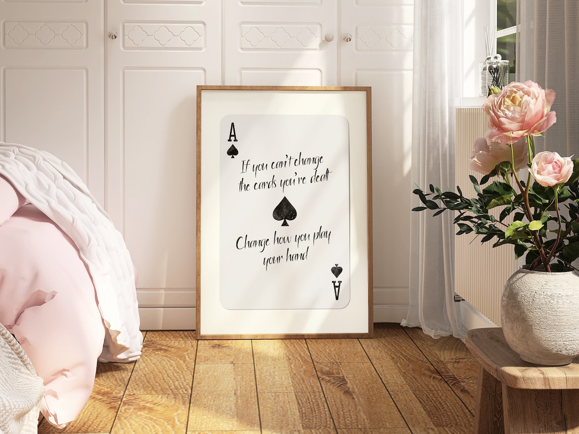 Ace of Spades Retro Playing Card Poster, Bar Decor - Image 3