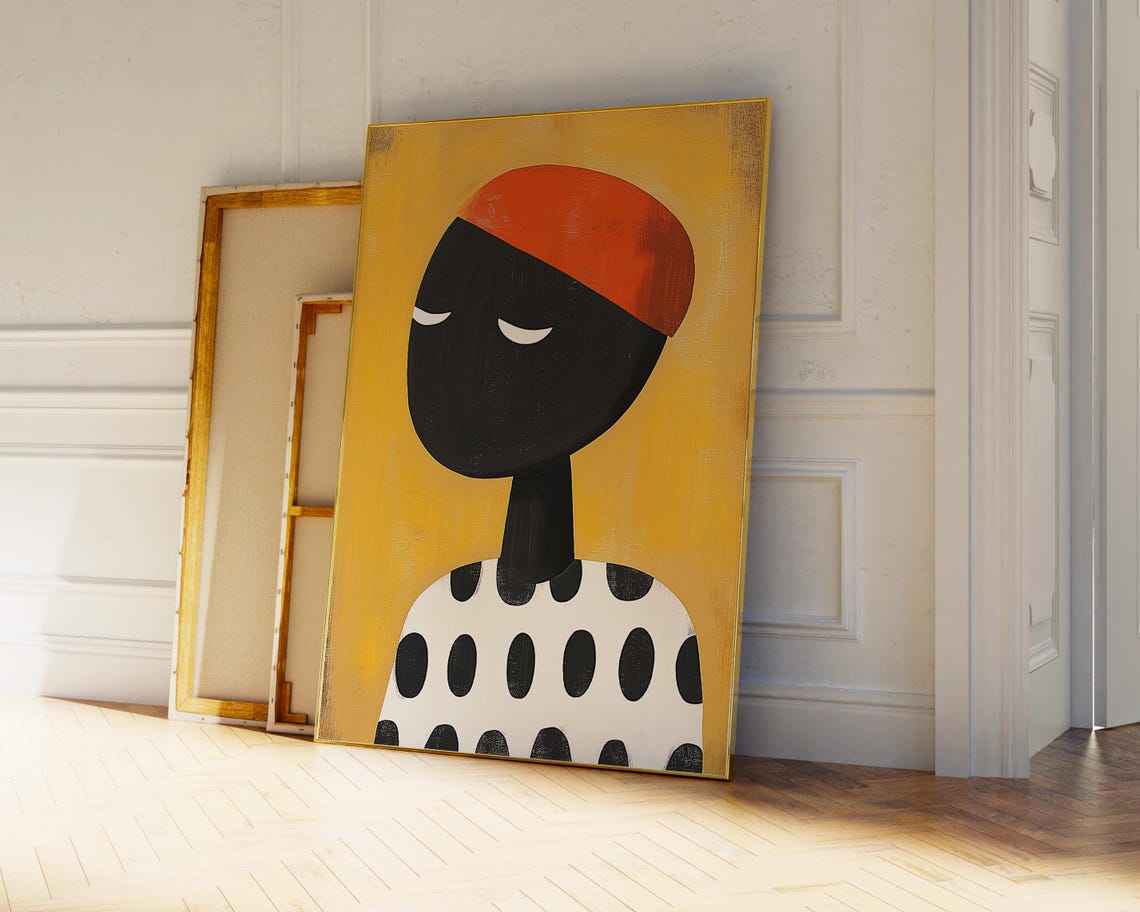 Abstract People Art Print, Nordic Minimalist - Image 2