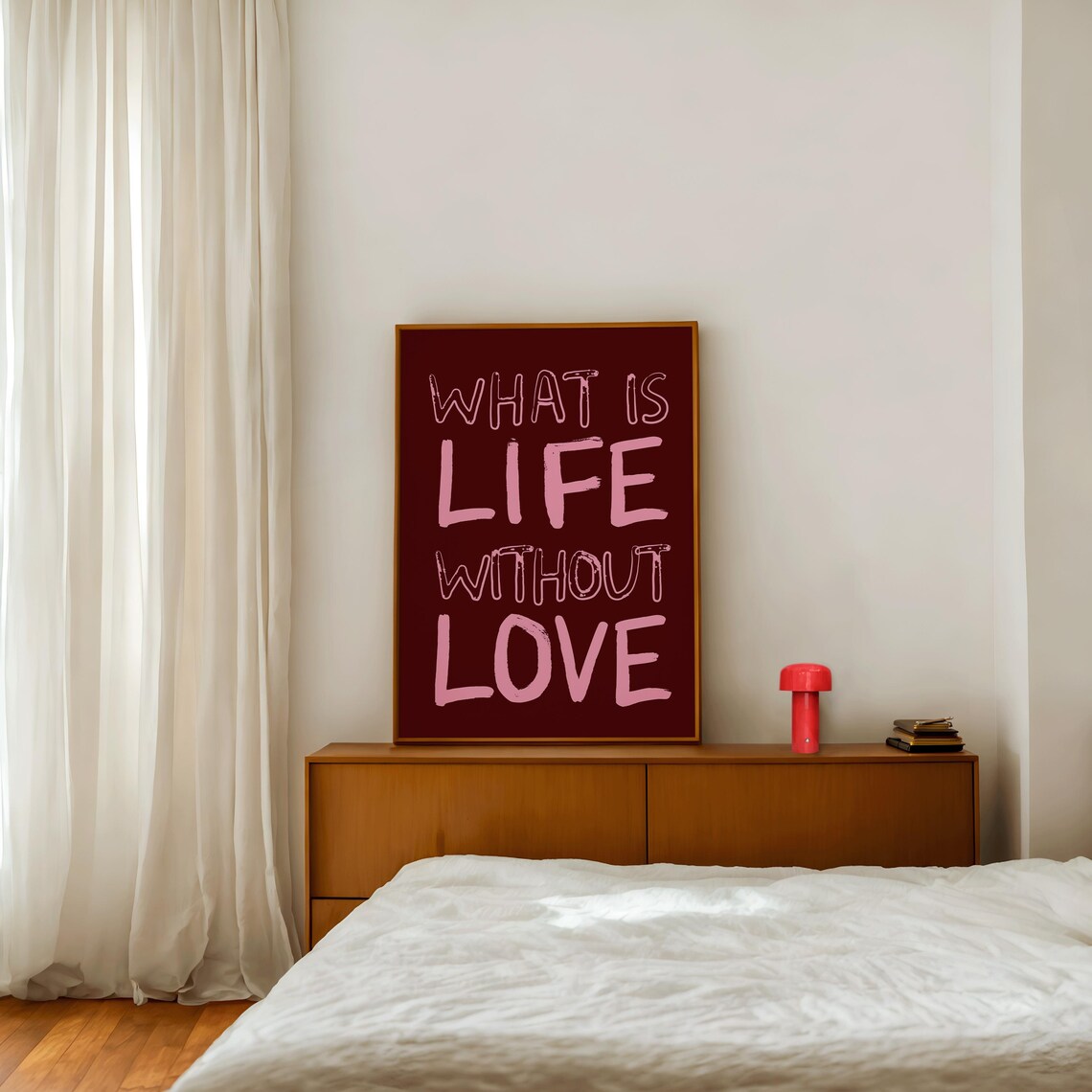Love Typography Poster, Vintage Letter Print - Image 3
