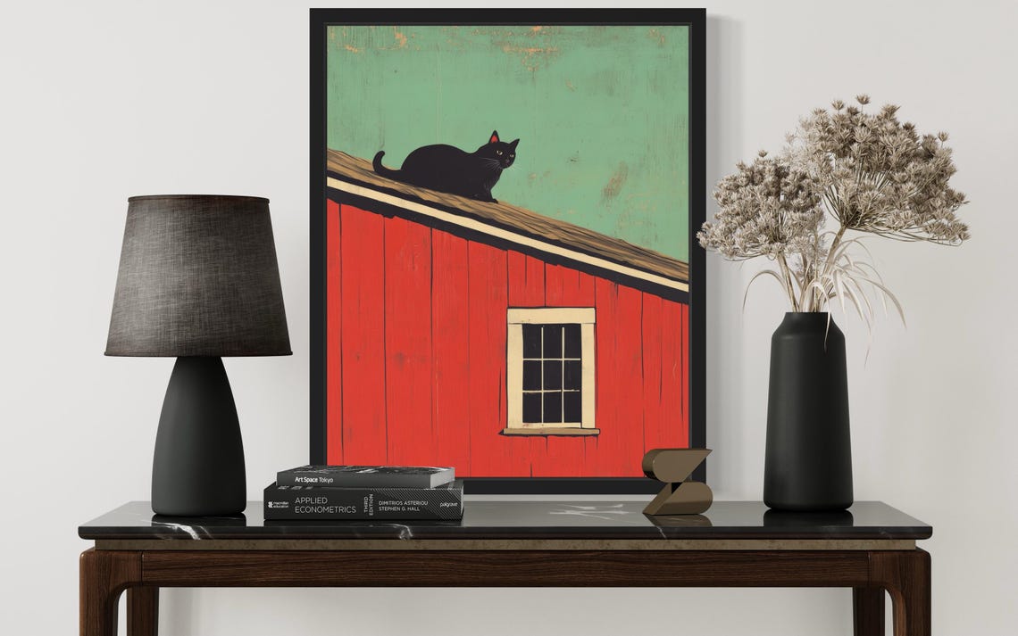 Barn Cat Pop Art Poster - Image 2