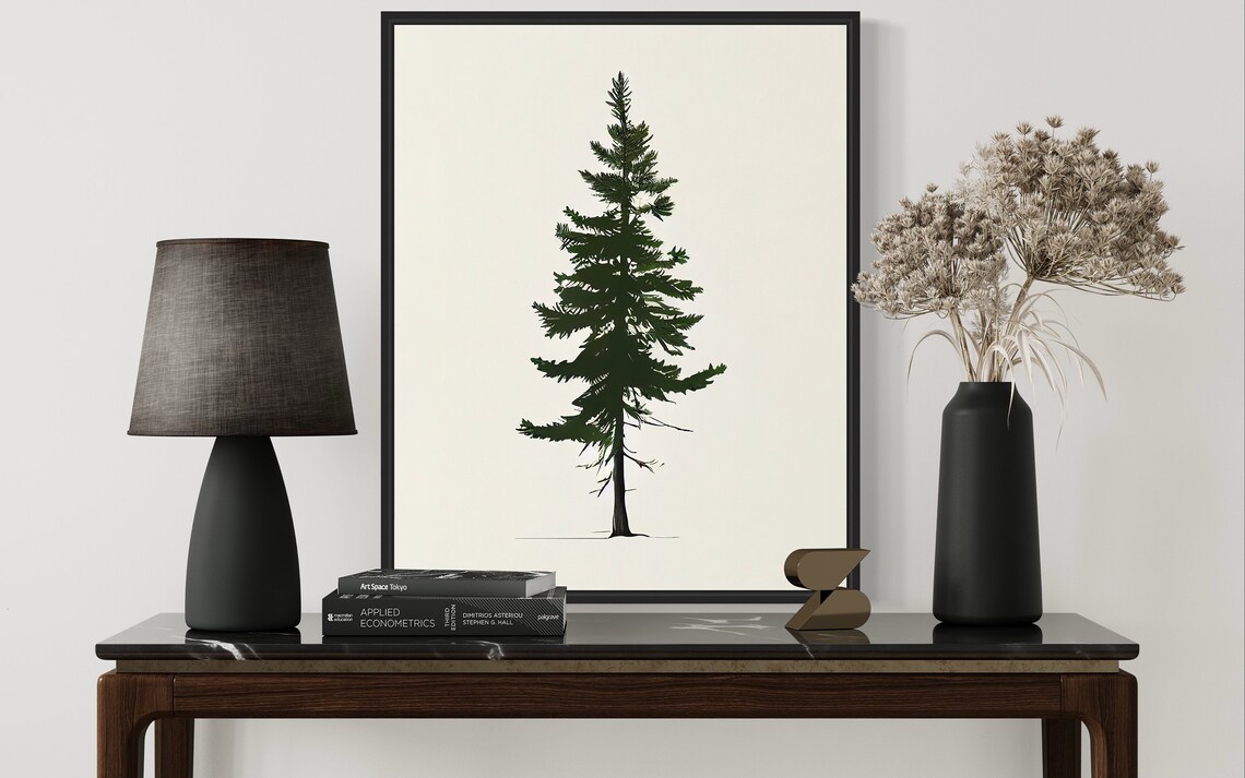 Balsam Fir Tree Art Print Balsam Fir Tree Minimalist Poster - Image 4