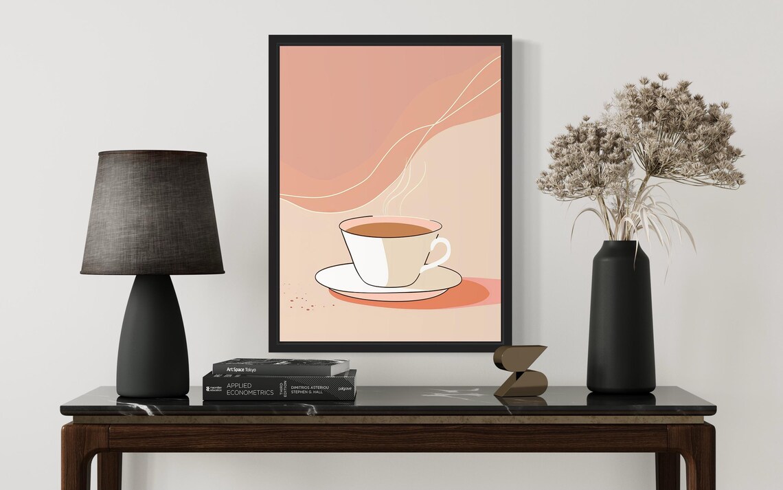 Coffee Food Art Print, Original Paint Artwork - Image 3