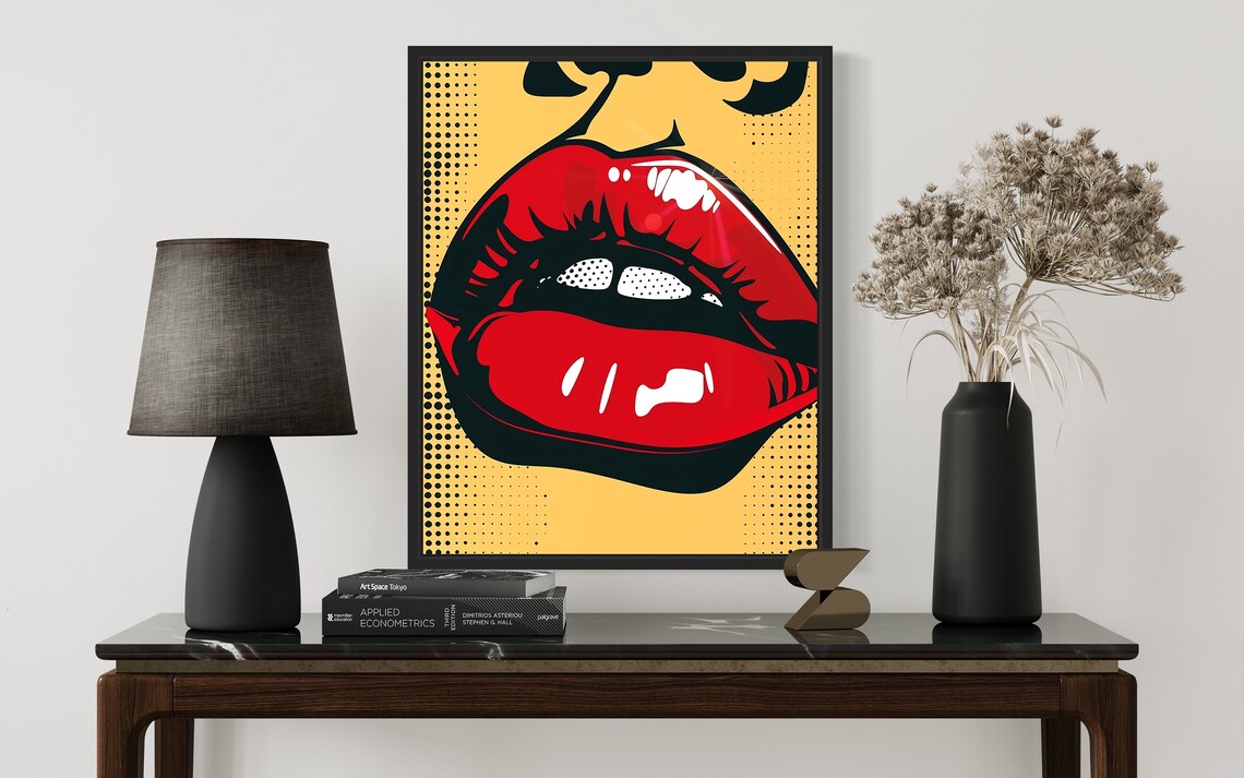 Lipstick Pop Art, Retro Vintage Collection - Image 2