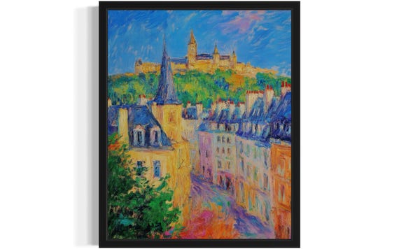 Luxembourg Countries Monet Art Print