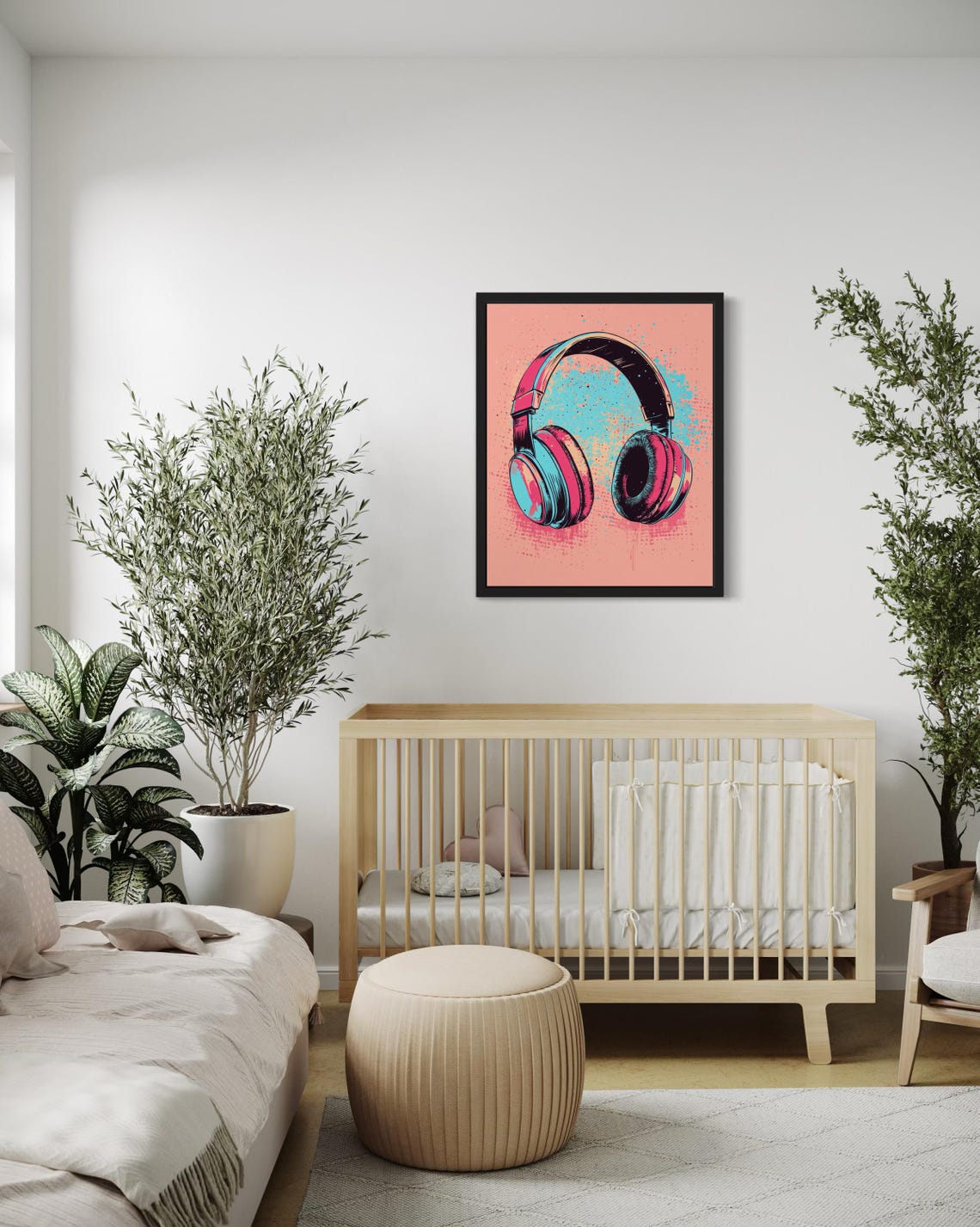 Headphone Pop Art Print, Vintage Retro - Image 3