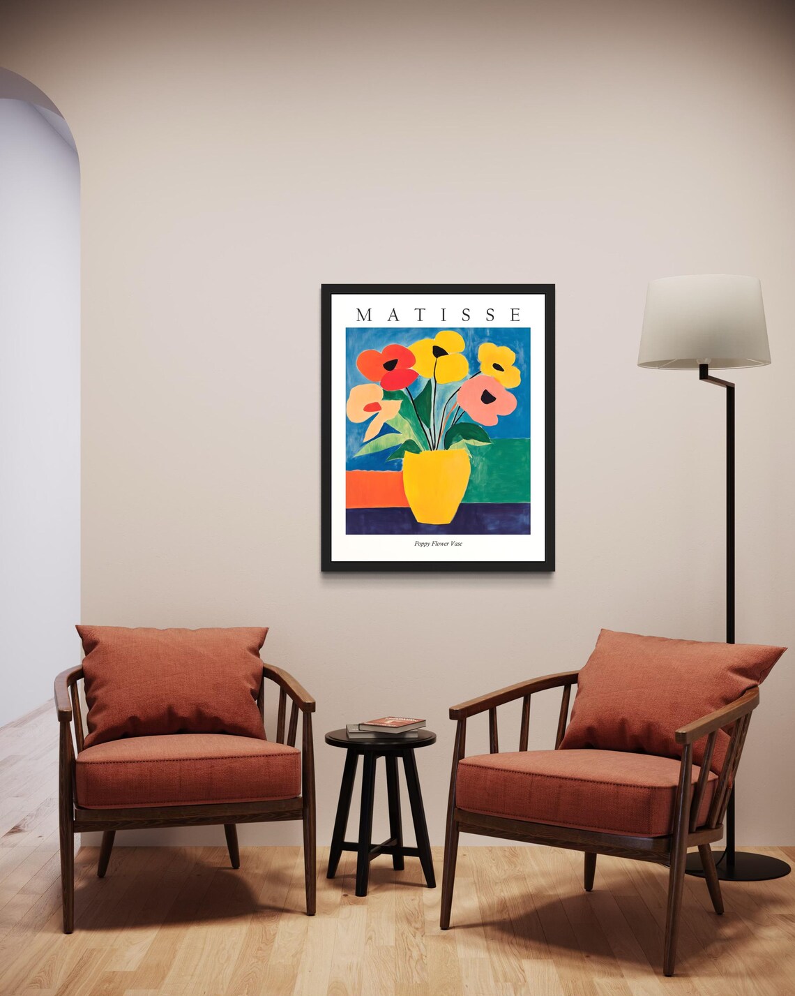 Matisse Style Poppy Flower Vase Striking Fauvist Still Life Poster - Image 2