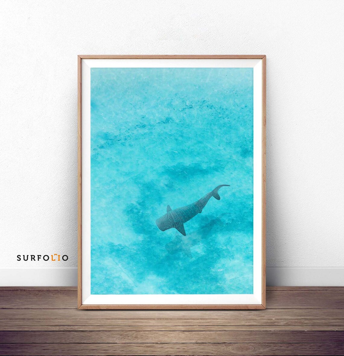 Whale Shark Watercolor Ocean Art Print