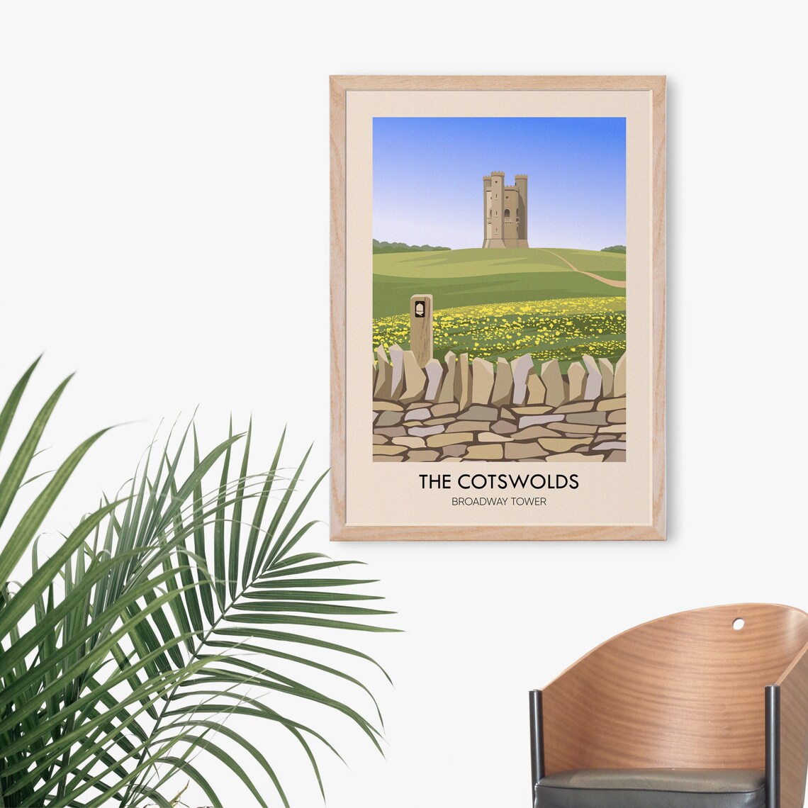 Cotswolds Vintage Travel Poster, Gloucestershire Trail - Image 3