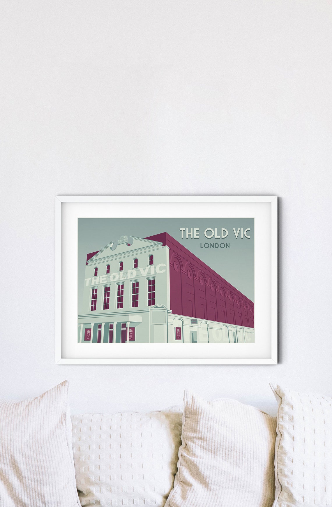 The Old Vic Theatre London Art Deco Historic Building Poster - Image 2
