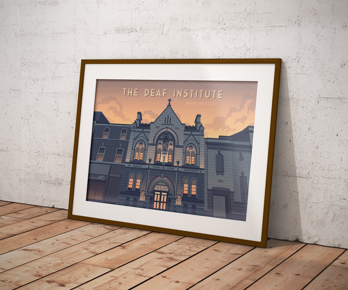 The Deaf Institute, Manchester Travel Poster - Image 3