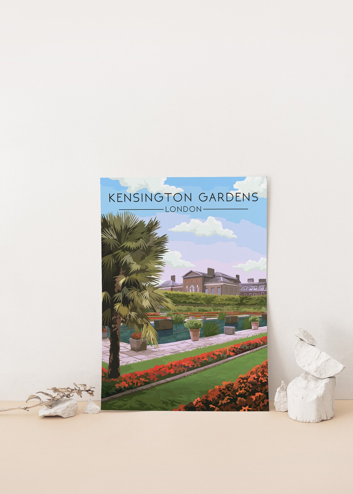 Kensington Gardens Travel Poster, London Parks - Image 4
