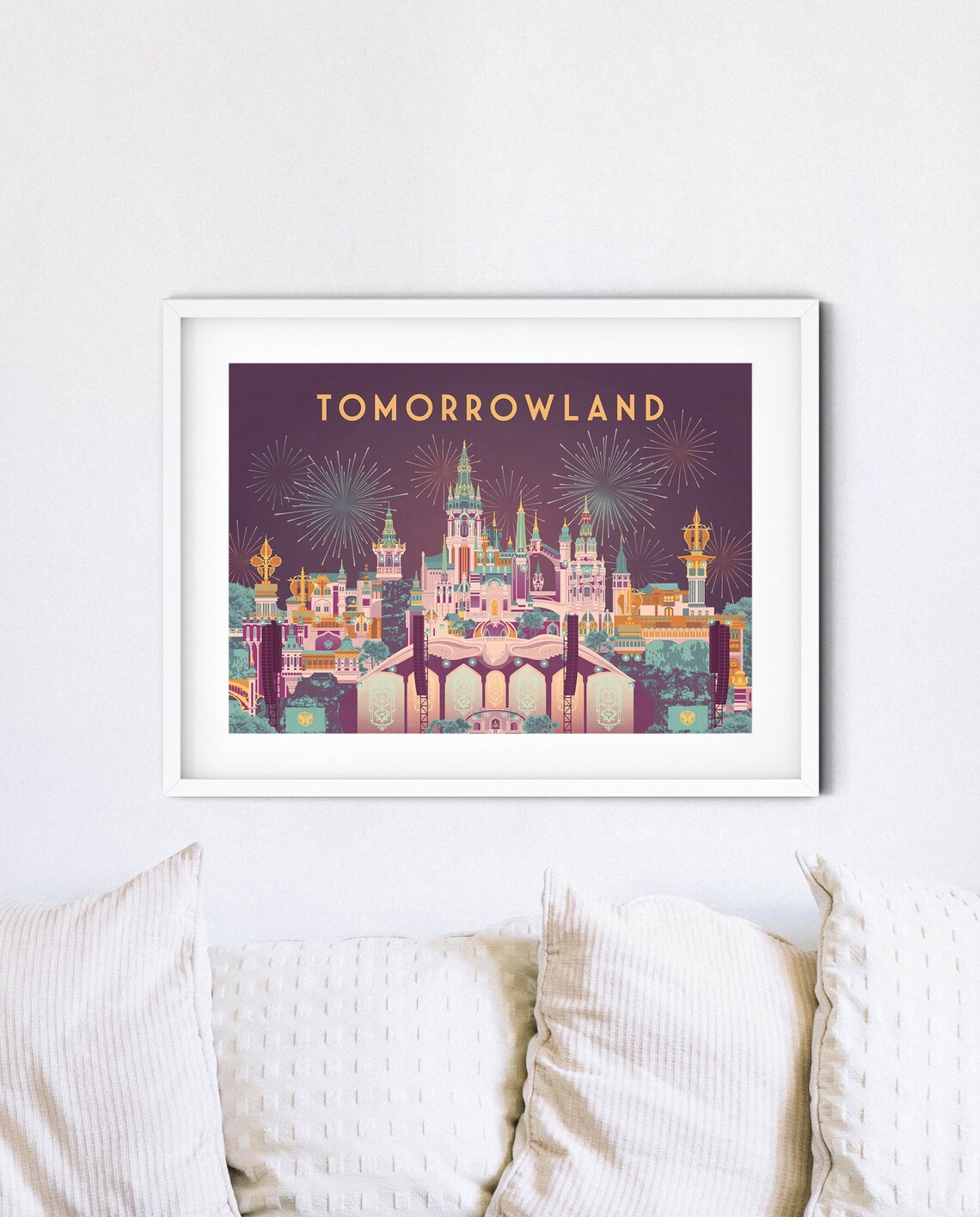 Tomorrowland 2023 Vintage Travel Poster Print - Image 4