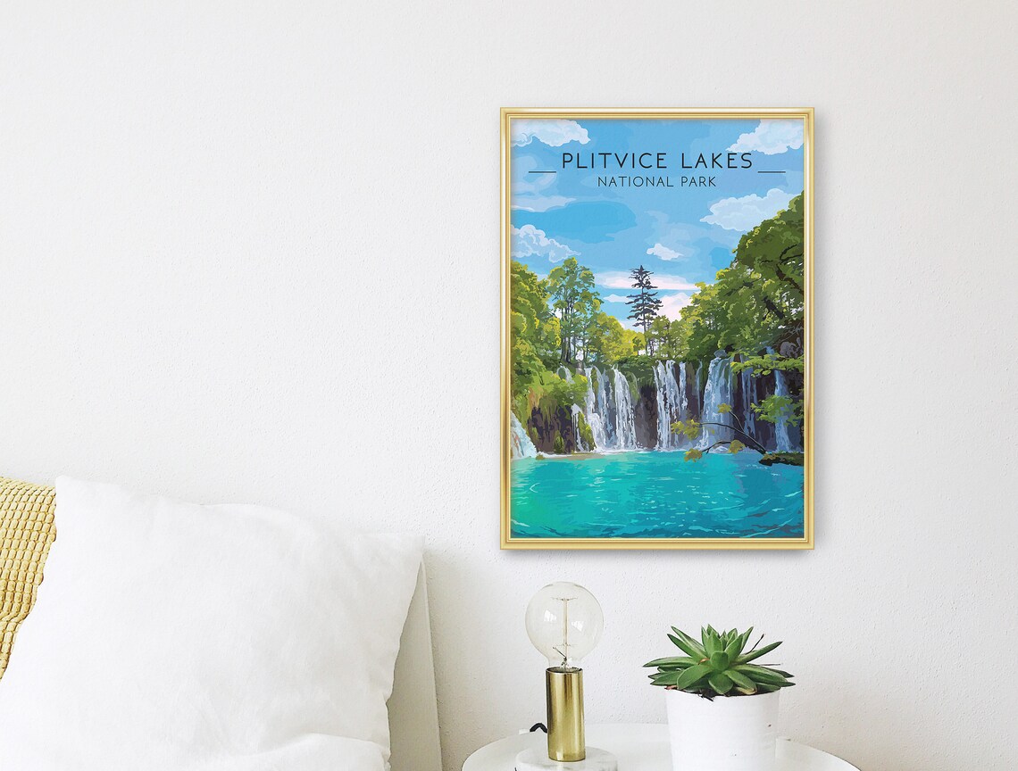 Plitvice Lakes National Park Travel Poster, Croatia - Image 2