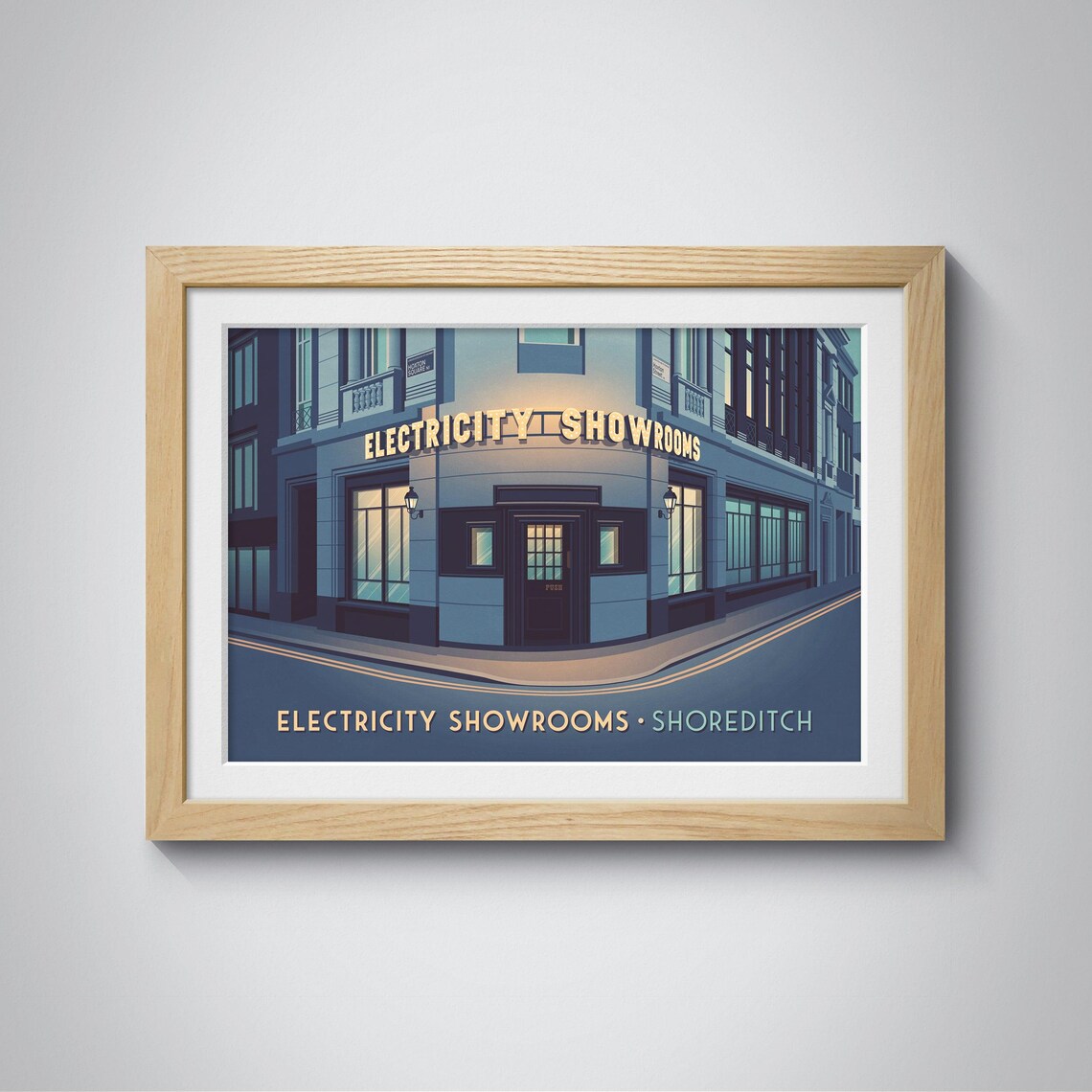 Electricity Showrooms Shoreditch Night London Iconic Venue Poster - Image 3