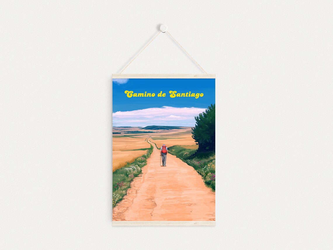 Camino De Santiago Spain Pilgrimage Travel Poster - Image 4