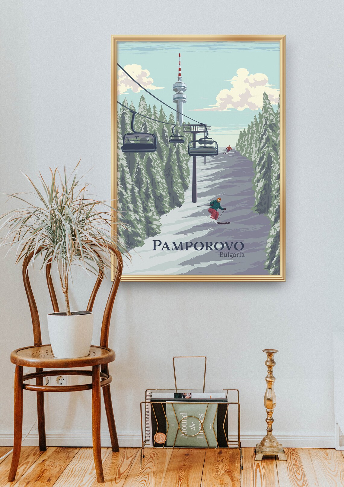 Pamporovo Vintage Travel Poster, Rhodope Mountains - Image 2