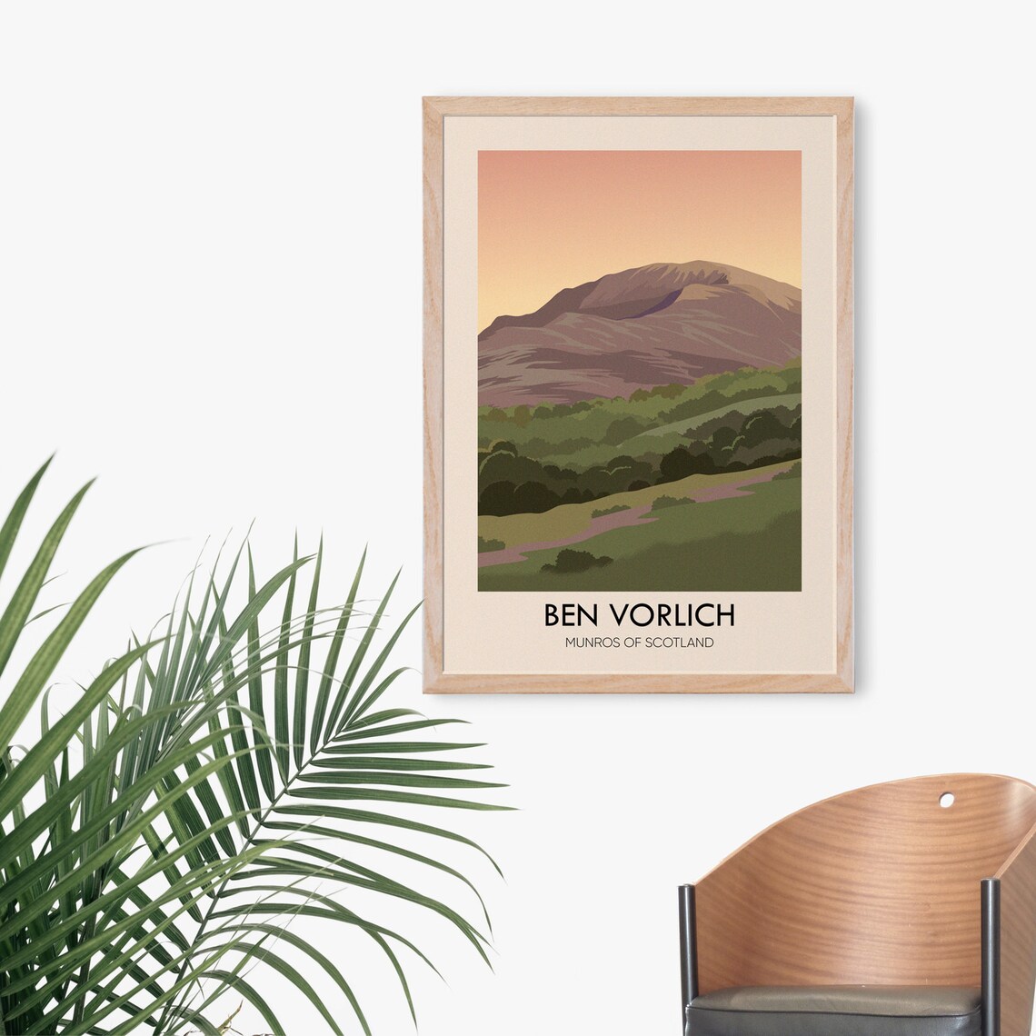 Ben Vorlich Vintage Travel Poster, Scottish Highlands - Image 3
