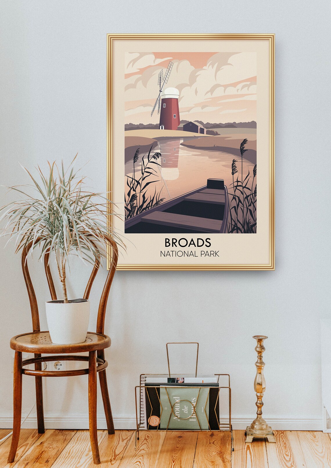 Broads National Park Vintage Travel Poster, Norfolk - Image 2