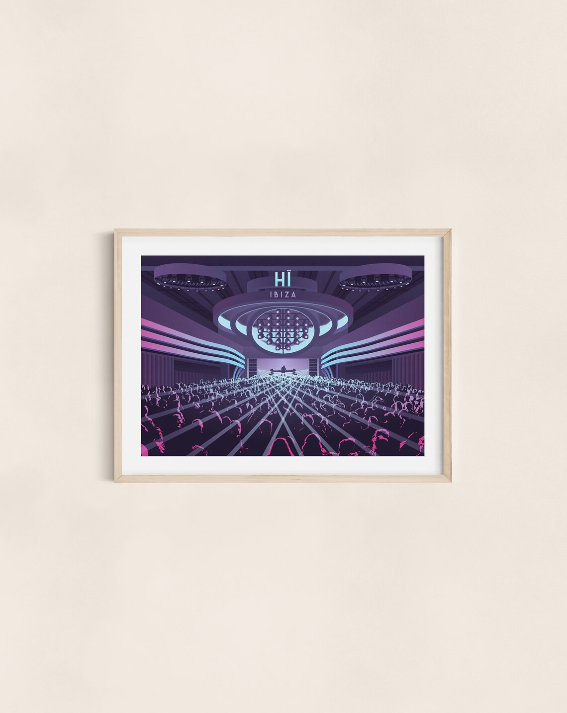 Ibiza Nightclub Travel Poster, Vintage Dance Music Club - Image 3