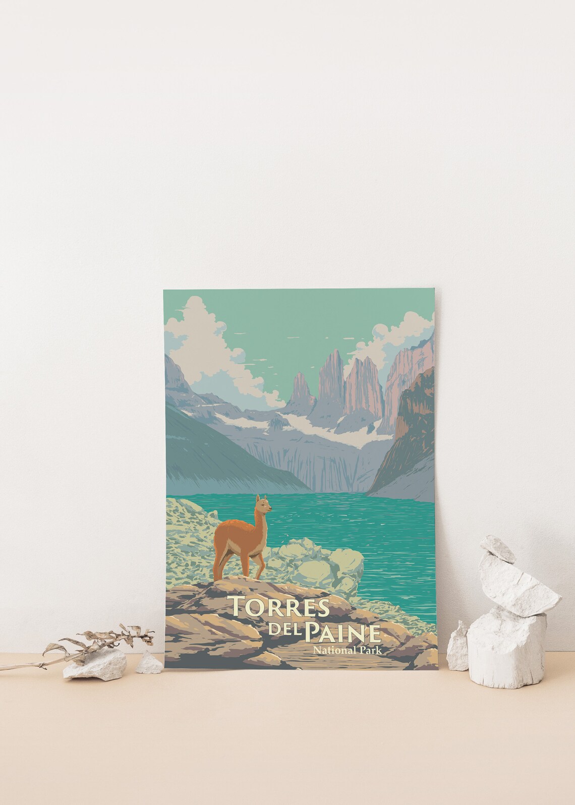 Torres Del Paine National Park Travel Poster - Image 4