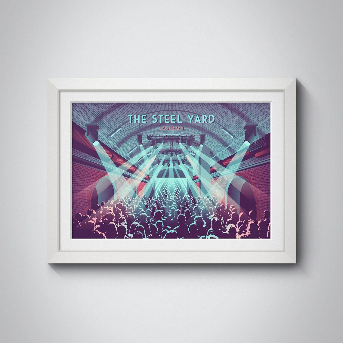 The Steel Yard London Nightclub Crowd Under Arches Music Travel Poster - Image 4